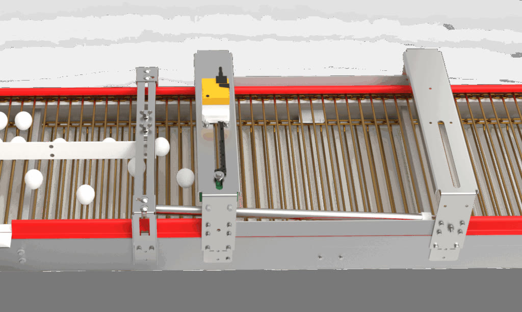 elektrisch verstellbare Leiteinheit eingefahren